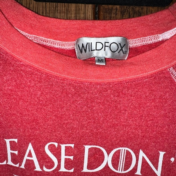 Wildfox Please Don’t Feed the Dragons Kim’s Sweater in Red Size Medium - Picture 4 of 4